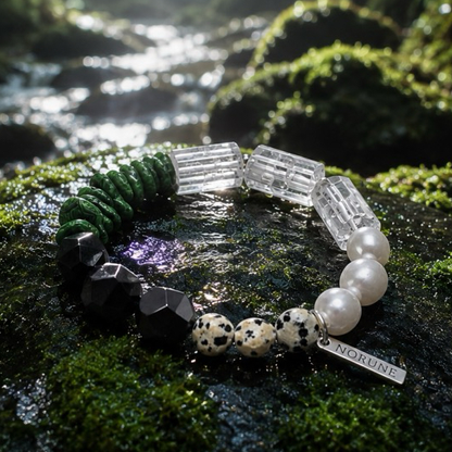 Earthbound — Malachite & Clear Quartz Bracelet