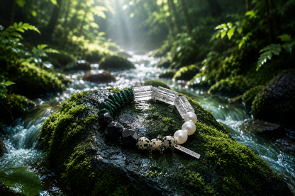 Earthbound — Malachite & Clear Quartz Bracelet