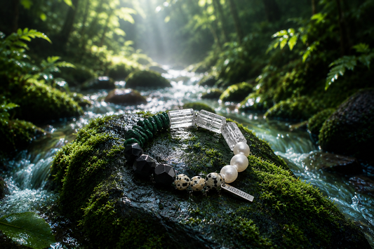 Earthbound — Malachite & Clear Quartz Bracelet