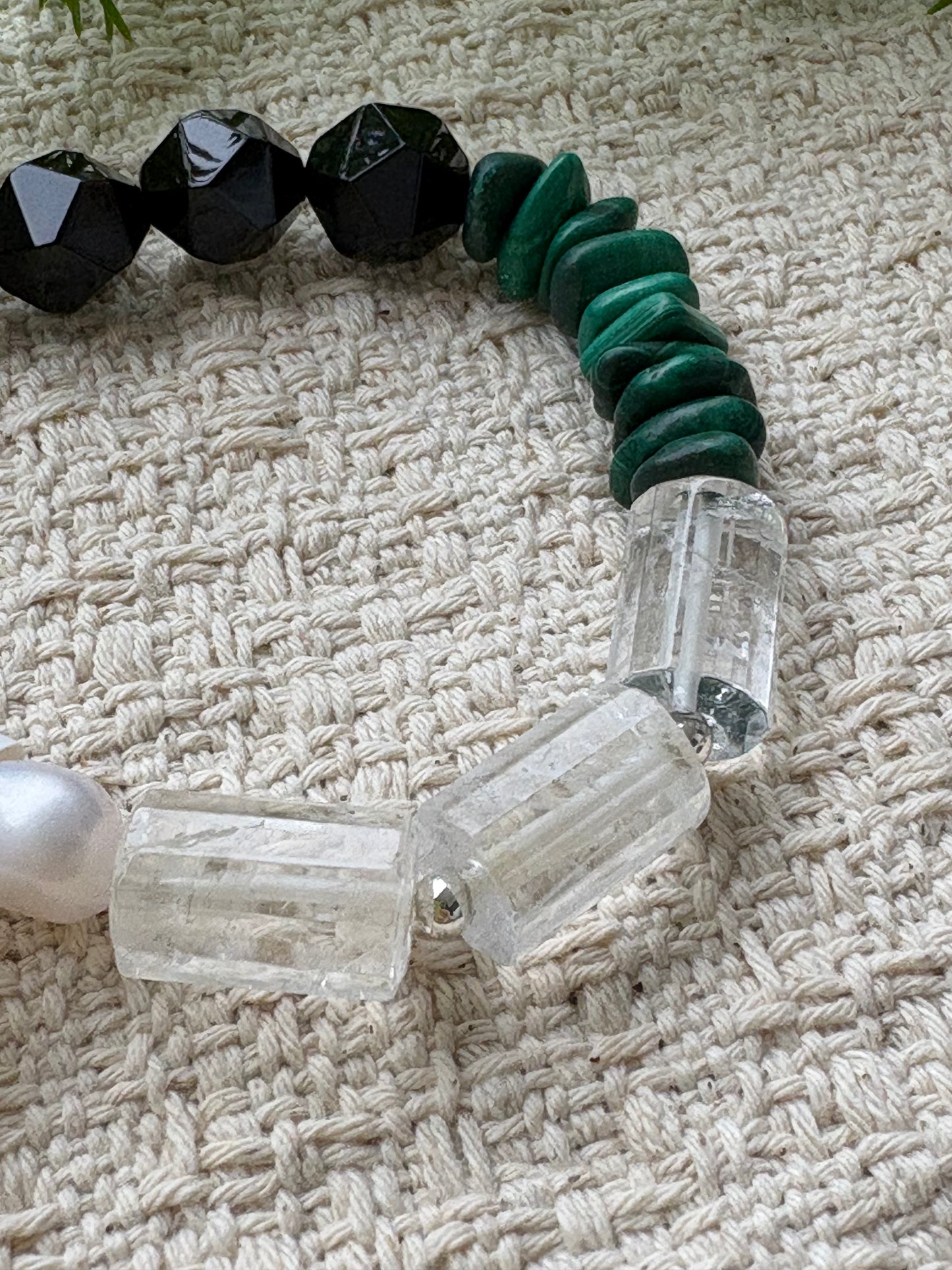 Earthbound — Malachite & Clear Quartz Bracelet