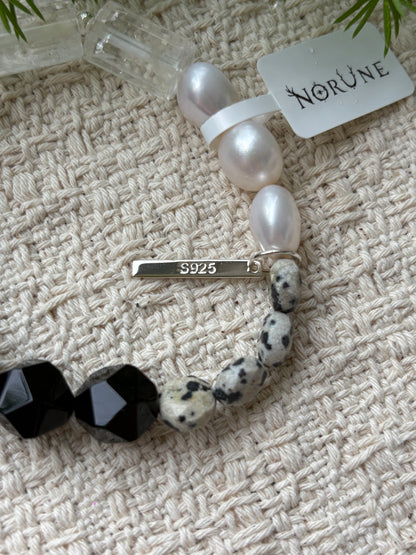 Earthbound — Malachite & Clear Quartz Bracelet
