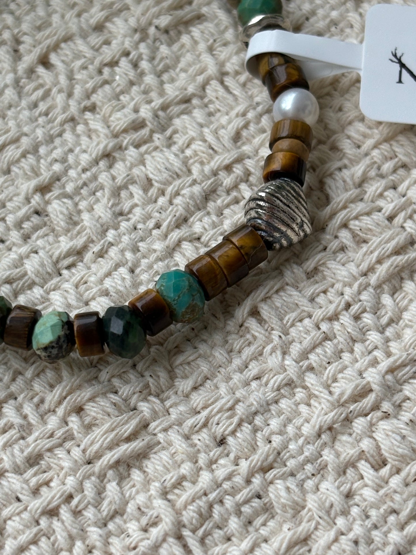 Forest Canopy — Turquoise & Tiger Eye Gemstone Bracelet