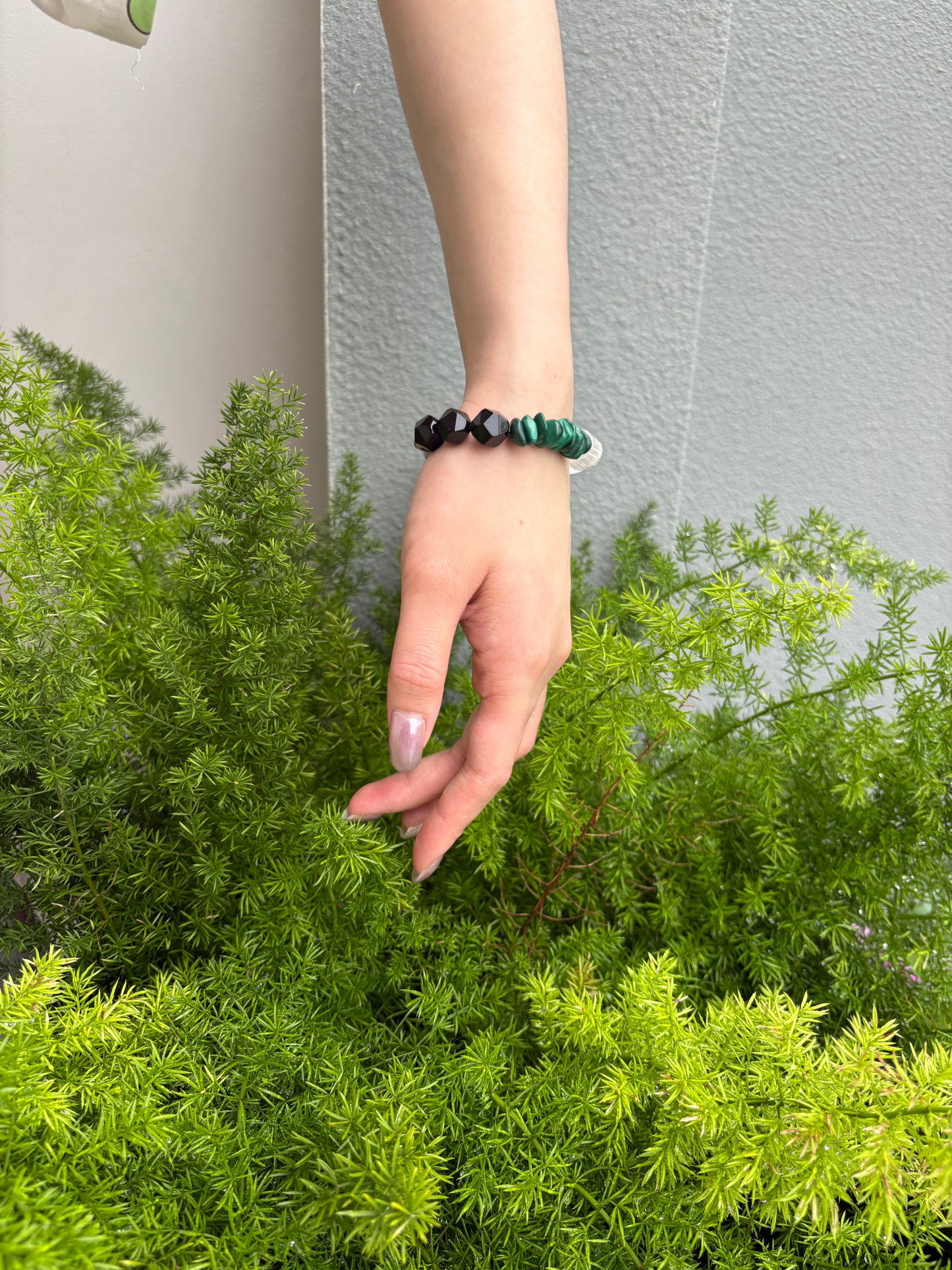 Earthbound — Malachite & Clear Quartz Bracelet